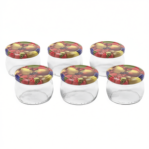 Pot à visser bombé de 258 ml avec couvercle de 82 mm pour le stockage des fruits et légumes - Product Image 2