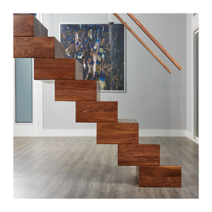 <span class=keywords><strong>Escalera</strong></span> flotante de acero Invisible de alta calidad Ace, escaleras en voladizo ocultas, escalones de madera, escaleras flotantes para su Villa - Product Image 1