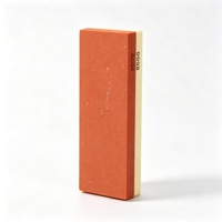 Pierre à aiguiser double face durable avec structure antidérapante pour couteaux ménagers et divers outils