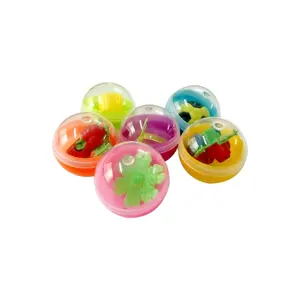 कारखाने की आपूर्ति की विविधता के साथ 32mm छोटे खुलने वाला पुरस्कार गेंद खिलौने बच्चों के कैप्सूल के लिए अंदर खोखले गेंद मशीन
