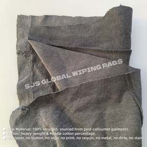Trapos de Algodón 100% Puro de Colores Mezclados Reciclados Enteros para Uso Industrial, Trapos de Tela de Camisetas de Colores - Product Image 4