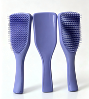 Brosse à cheveux massante en nylon PVC avec logo personnalisé, séchage rapide, usage professionnel en salon, avec coussin intégré
