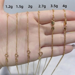 สร้อยคอทองคำ<span class=keywords><strong>แท้</strong></span> 18K AU750 ลายข้าวสาลี หลายขนาด <span class=keywords><strong>น</strong></span>้ำหนักเบา ปรับได้ สร้อยถักแบบสปิกา พร้อมจี้ฐา<span class=keywords><strong>น</strong></span>สำหรับใส่เครื่องประดับ ขายส่ง - Product Image 6