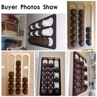 Meilleure vente panier armoire organisateurs café dosettes support organisateur installation pour Capsules stockage Porta Capsule pour NESPRESSO