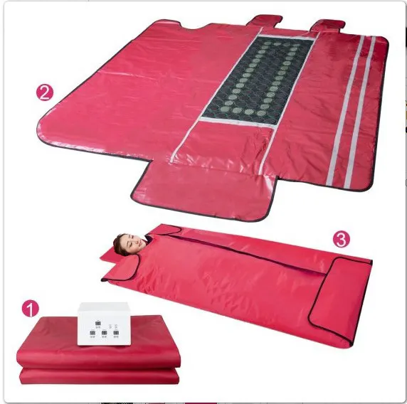 Одеяло для сауны Cobija с камнями, инфракрасное одеяло для сауны, детоксикации suana, 3 зоны для потери веса и детоксикации