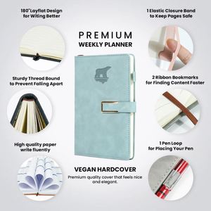 Creative Note Books Custom Logo Hardcover Waterproof A6 A5 A4 Size Hardcover PU Leather <b>Journal</b> Notebook - Product Image 4