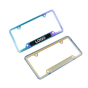 กรอบป้าย<span class=keywords><strong>ทะเบียน</strong></span>รถยนต์อะลูมิเนียมอัลลอยด์สแตนเลสสตีลแบบกำหนดเองได้สำหรับตกแต่งรถยนต์ ขนาดมาตรฐานอเมริกาและแคนาดา ขายส่ง - Product Image 5