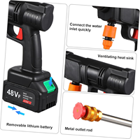 Mesin Cuci Mobil Portabel Bertenaga Baterai, Tekanan Tinggi, Tanpa Kabel, untuk Rumah dan Taman, Dilengkapi Generator Busa