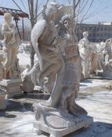 Statue de sculpture de jardin de style grec en marbre fait à la main en pierre personnalisée en usine Statue en marbre