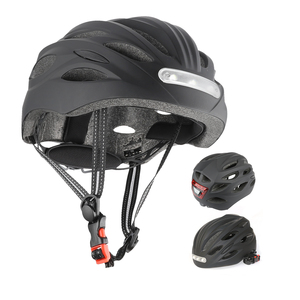 Casco de Ciclismo Ajustable Unisex con Luces LED Delanteras y Traseras Integradas para Bicicleta de Carretera - Product Image 5