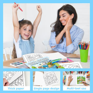 大人と10代の子供のためのカスタム卸売かわいい不気味なテーマぬりえブックキューティーファジーハイジーストレスリリーフ居心地の良いぬりえ - Product Image 5