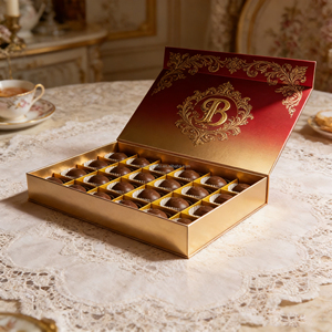 Boîte d'emballage cadeau alimentaire professionnelle, boîte d'emballage pour truffes au <span class=keywords><strong>chocolat</strong></span> - Product Image 2