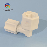 Conector Rápido de Codo con Rosca Interna JACO - Conector Flexible de Tubería con Rosca Interna de 1/4