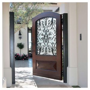 Porte in Ferro Battuto di Lusso con Design Personalizzato in Acciaio e Vetro per Residenze - Product Image 6