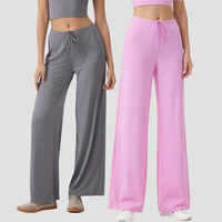 Pantalon de yoga décontracté pour femme, coupe droite, évasé, pour l'entraînement, la danse et le Pilates – Collection 2026 – Vente en gros