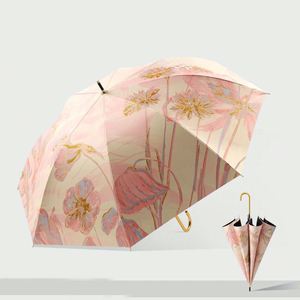 Small Folding Travel Umbrella Compact Sun and Rain <b>Waterproof</b> Uv-Resistant Lightweight Portable Parasol for Women Girls Kids - Product Image 3
