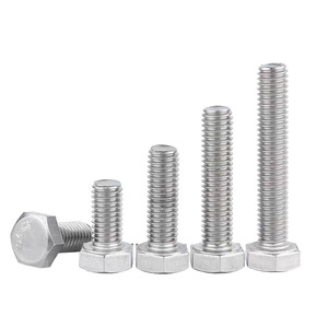 Hex <b>Bolts</b> 304 Stainless Steel Din933 Hex Head Customized Length Without Surface Treatment - Product Image 3