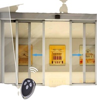 YET001 Control Remoto Inalámbrico de 433mhz con Código de Aprendizaje 1527, Transmisor RF para Puertas Correderas, Puertas Batientes, Puertas Enrollables