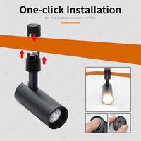 Sistem Pencahayaan Jalur Fleksibel LED Lampu Sorot Modern untuk Rumah Kantor Ruang Ritel Desain Fleksibel dan Tahan Lama