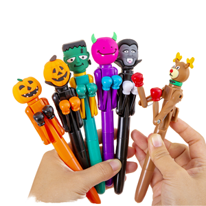 Bolígrafo Divertido con Forma de Bola de Boxeo, Tinta Azul, Creativo, Calabaza, Monstruo, Santa Claus, Muñeco de Nieve, Halloween, Navidad, Papelería, Regalo para Niños - Product Image 1