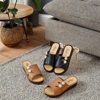 Sandales à plateforme en PVC pour femmes, antidérapantes, chaussures d'intérieur douces et chaudes, tendance de la mode, pantoufles en peluche douce
