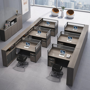 Modern Furniture Divider Workstation Desk Office Staff Computer Desk Wooden Table Study Desk Offlce Table Modular Office Desk - Product Image 4