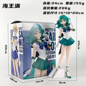 ตุ๊กตาหุ่นเซเลอร์มูน4แบบเซ็กซี่เซเลอร์เซเลอร์เซลาเรีย Uranus เซเลอร์ดาวเสาร์สำหรับเด็กผู้หญิงตุ๊กตารูปปั้นอะนิเมะทำจาก PVC