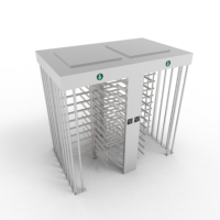 Torniquete de Altura Completa RFID de Acero Inoxidable para Control de Acceso en Exteriores con Protección IP54 y Operación Bidireccional para Estadios
