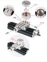 60W Metalen Mini Roterende Draaibank Voor Diy Hobby Big Power Diy Draaibank