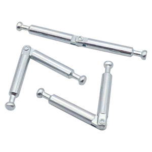 Barra de conexión plegable de doble cabezal Disiwei de 84 mm, chapada en zinc, para conector de puerta de armario y muebles - Product Image 4