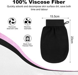 ถุงมืออาบน้ำขัดผิวขัดผิวแบบตุรกีโลโก้และแพ็กเกจออกแบบได้ตามต้องการ - Product Image 2