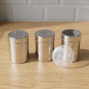 Hot Sale Elegant Stainless Steel <b>Salt</b> Pepper <b>Shaker</b> Set Modern Design Eco-Friendly Dishwasher Safe Mayur Exports Model 3570 - Product Image 2