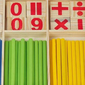 Jouet éducatif en bois pour l'apprentissage précoce : Boîte mathématique pour calculer et compter, avec bâtonnets en bois pour développer l'intelligence - Product Image 4