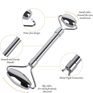 Fabrika Çıkışı 2'si 1 Arada Paslanmaz Çelik Yüz Masaj Aleti Gua Sha Seti Aynalı Yüzey Buz Soğutmalı Masaj Aletleri Salon Kullanımı - Product Image 4