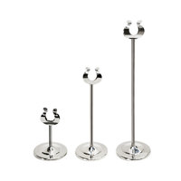 Bwin CS3025 – Table de buffet moderne en acier inoxydable et porte-cartes de table de mariage avec support de numéro, capacité 1, pour hôtels et restaurants