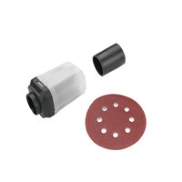 Lijadora Orbital Aleatoria Eléctrica de Tambor 2025 Nueva 270W 125mm con Papeles de Lija y Caja Recolectora de Polvo, Velocidad Variable para Bricolaje