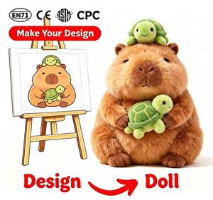 Explora Nuestros Juguetes de Peluche Personalizados Más Populares, Compatibles con Diseño OEM, Certificados CPC y EN71, Tortuga <span class=keywords><strong>Capibara</strong></span> en Oferta - Product Image 1
