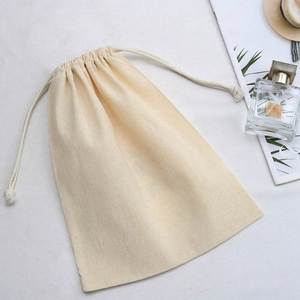 Custom Embroidery Small Organic Cotton Pouch Luxury Promotion <b>Gift</b> Sachet Packing Canvas Drawstring <b>Bag</b> - Product Image 2