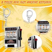 Mini-porte-clés pendentif machine à sous miniature, jouet à récompense, bijou, breloque facile à transporter, cadeaux fantaisie sur le thème du jeu pour les amateurs de casino