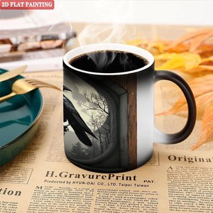 Craft Color Changing Mug Frosted Black 11oz <b>Ceramic</b> DIY Sublimation Blank <b>Cup</b> - Product Image 5