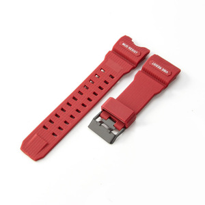 Un homme grand et musclé a modifié le bracelet de <span class=keywords><strong>montre</strong></span> <span class=keywords><strong>G</strong></span>-<span class=keywords><strong>SHOCK</strong></span> <span class=keywords><strong>Casio</strong></span> avec un bracelet de remplacement en résine accessoire GWG1000. - Product Image 2