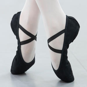 Удобные детские танцевальные туфли на мягкой подошве, для практики, с кошачьим когтем, темпераментные элегантные танцевальные балетки для выступлений - Product Image 2