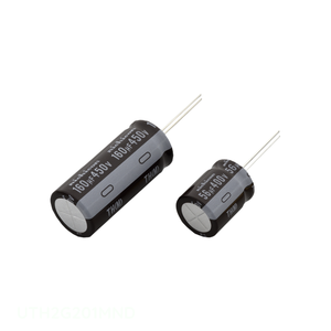 ตัวเก็บประจุขั้ว200 uF 400V ฝาปิดรูผ่านช่อง UTH2G201MND สารส้ม - Product Image 1