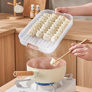 Contenedor de Almacenamiento de Alimentos Apilable de 5 Capas con Temporizador, para Congelar Dumplings, Accesorios de Cocina - Product Image 4
