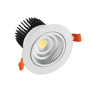 IP65 Étanche Boîtier Rond Anti Éblouissement Plafond Spot Light COB Led Downlight 5 W/7W/9W/12W/15W/18W/20W Vers Le Bas Lumières Avec Réflecteur