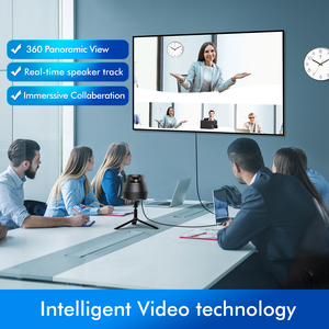 Toàn cảnh <span class=keywords><strong>360</strong></span> video hội nghị <span class=keywords><strong>Camera</strong></span> nhập vai 1080p loa theo dõi cho nhỏ giữa phòng với khe cắm Micro SD - Product Image 2