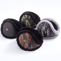 Cache-oreilles d'hiver camouflage pour hommes, doublure polaire épaisse, protection auditive coupe-vent pour l'extérieur et la conduite