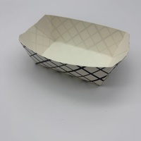 Barquettes jetables écologiques en papier sulfurisé pour restauration rapide, en forme de bateau, pour boulangerie, frites, avec gaufrage à chaud