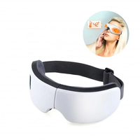 Masseur oculaire chauffant avec vibration et compression d'air, masque de soin des yeux rechargeable pour soulager la fatigue, les cernes et les poches