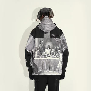 سترة واقية من الرياح عالية الجودة من DiZNEW بتصميم عصري مطبوع بالكامل مع رقعات من البلاستيك - Product Image 4